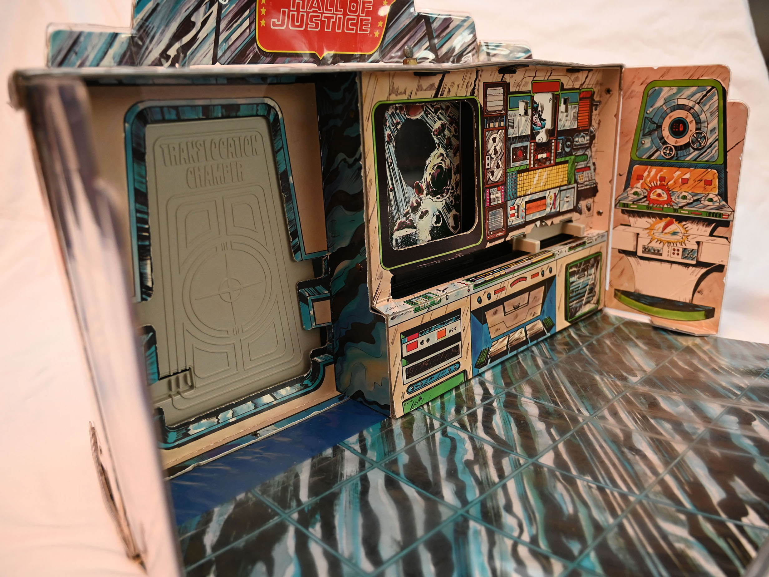 Mego Hall of Justice - Playset Angle